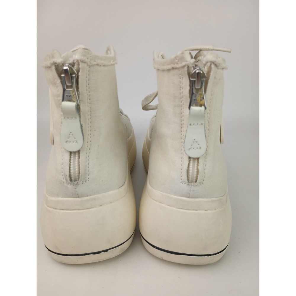 R13 Women's White Platform High Top Canvas Sneakers Shoes Size 10 - Picture 5 of 7
